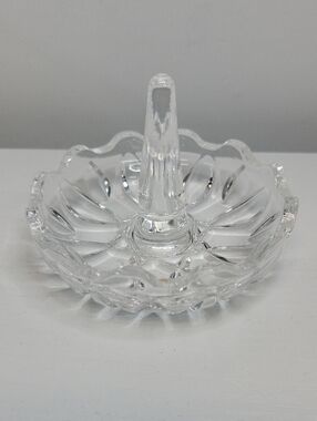 Clear Glass Ring Holder Dish
